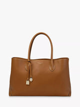 John Lewis Aspinal of London Large London Smooth Leather Tote Bag, Tan- Buy online at McGrocer