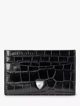 John Lewis Aspinal of London Croc Leather Slim Credit Card Case- Buy online at McGrocer