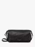 Aspinal of London black pebble leather wash bag - British product
