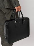 Aspinal of London Mount Street Saffiano leather laptop bag, imported from the UK