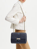 Aspinal of London Lottie large quilted pebble leather shoulder bag (British brand)