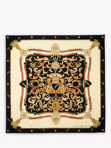 John Lewis Aspinal of London Signature Shield Silk Square Scarf 90x90cm- Buy online at McGrocer