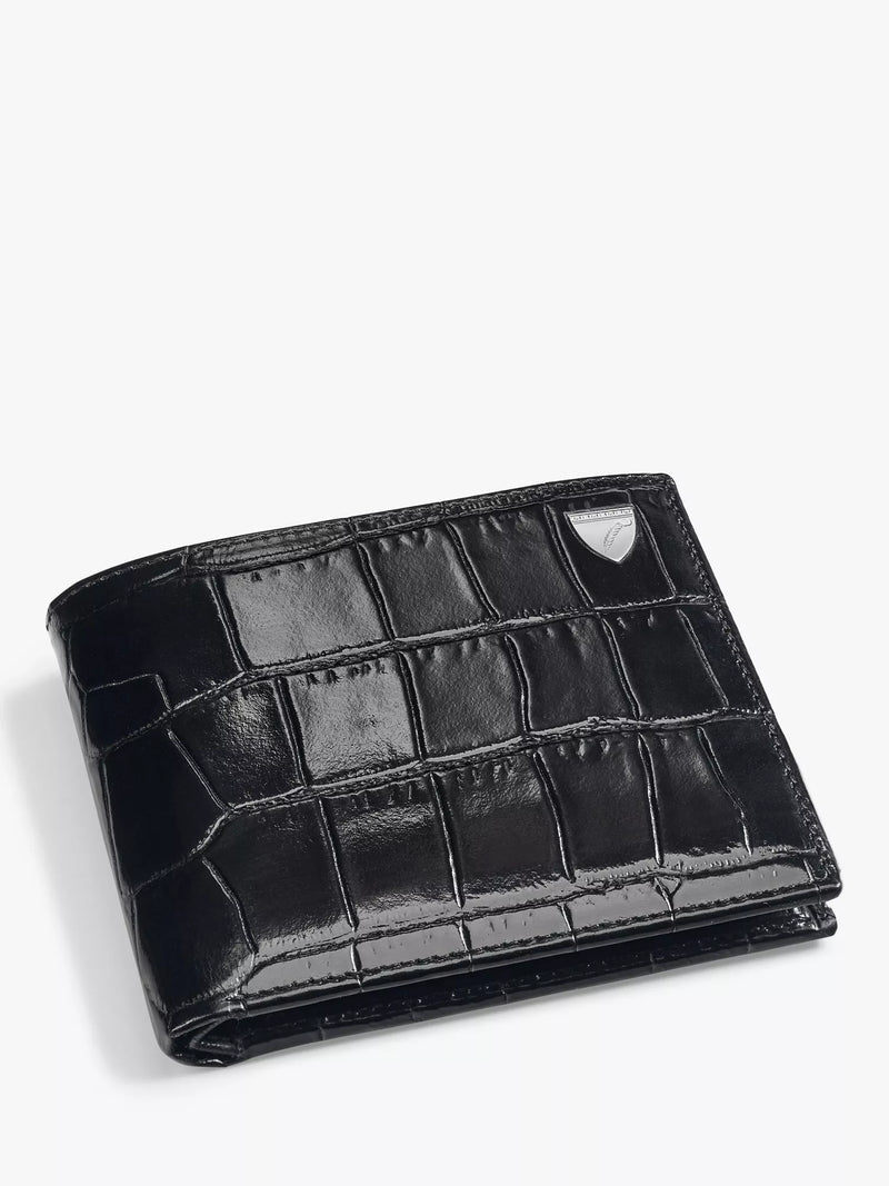 Aspinal of London croc leather coin wallet, imported from the UK