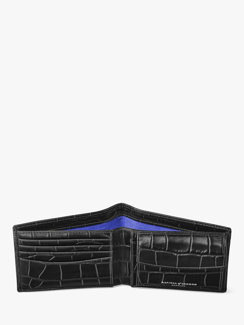 Aspinal of London croc leather coin wallet, imported from the UK