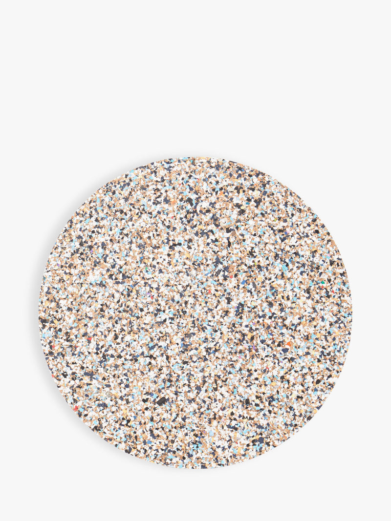 LIGA Beach Clean cork round placemats Multi set of 4, UK version