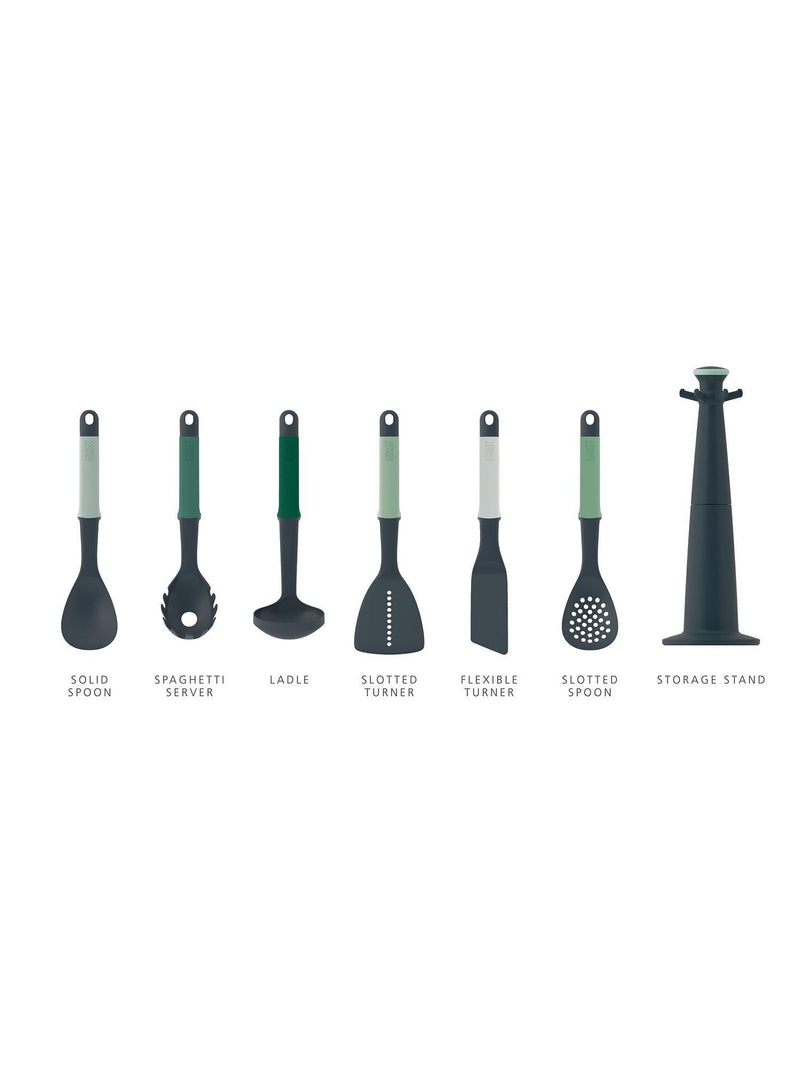 Joseph Joseph Kitchen Utensil Set Sage Set of 6, imported from the UK
