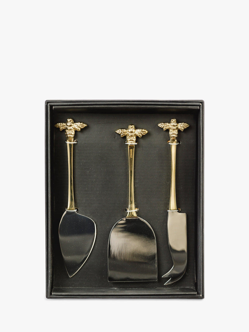 Selbrae House bee cheese knives set of 3, UK version