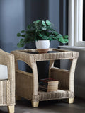 Desser Dijon rattan side table, imported from the UK