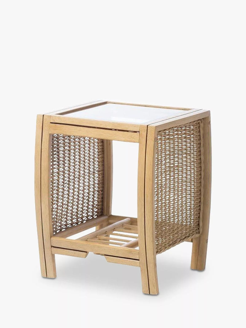 Desser rattan side table natural finish 47cm - British product
