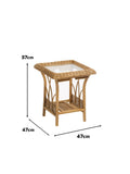 Desser Viola rattan side table - British product