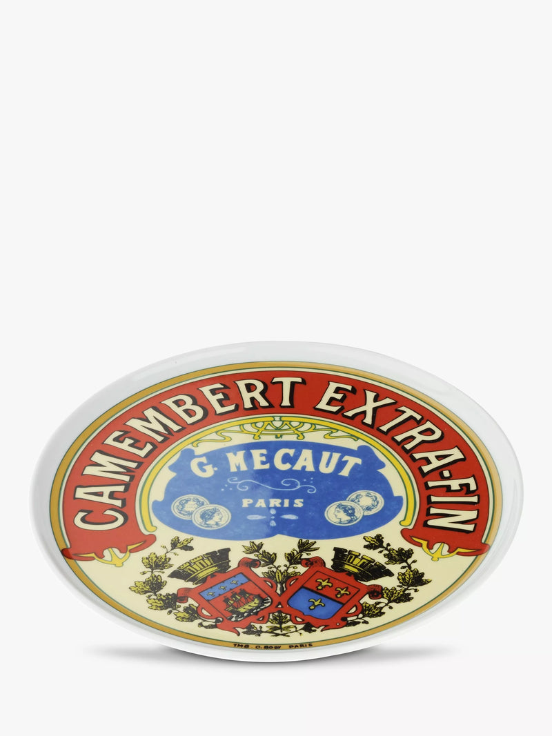 BIA Classic Camembert cheese platter in Red/Multi, 28cm - British product