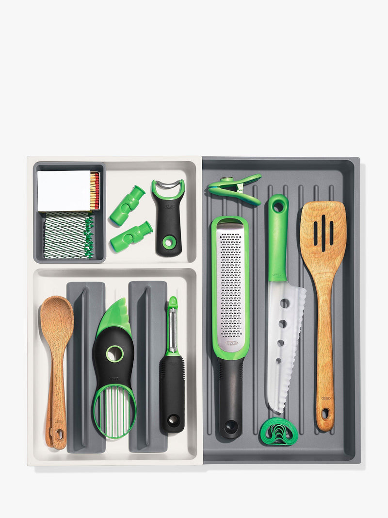 OXO Good Grips grey drawer organizer - British product