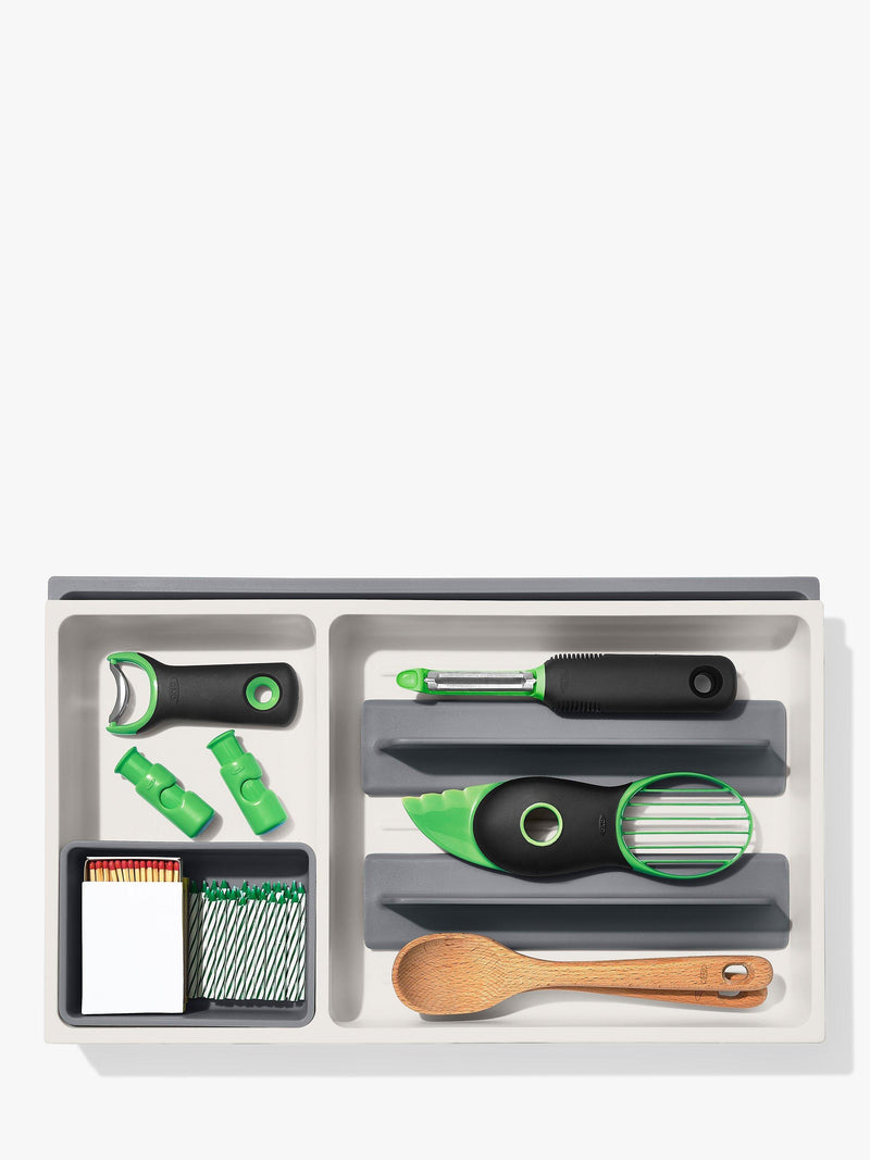 OXO Good Grips grey drawer organizer - British product