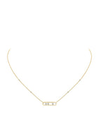 Messika Baby Move Classique yellow gold diamond necklace 45cm (British brand)