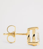 Harrods yellow gold pear diamond stud earrings 1ct - British product