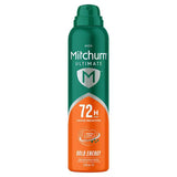 Superdrug Mitchum Male Ultimate 72H Aerosol Bold Energy Anti-Perspirant Spray 250ml- Buy online at McGrocer