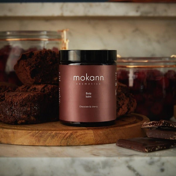Mokann body balm chocolate cherry 180ml, UK version