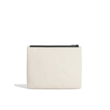 Atenai London cotton canvas beauty pouch, natural colour - British product