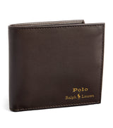 Harrods Polo Ralph Lauren Leather Logo Bifold Wallet- Buy online at McGrocer