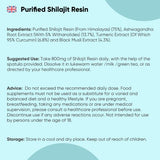 WeightWorld purified Himalayan Shilajit resin supplement 50g - British product