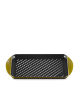 Harrods Le Creuset Enamelled Cast Iron Rectangular Grill Pan 32cm- Buy online at McGrocer