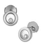 Chopard white gold Happy Diamonds earrings with dancing diamond, UK version