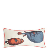 Harrods Fornasetti Pesci Cushion (25cm x 50cm)- Buy online at McGrocer