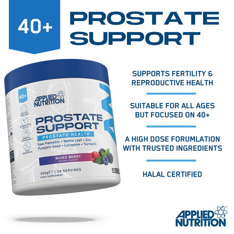Applied Nutrition prostate support powder Mixed Berry 300g, UK version