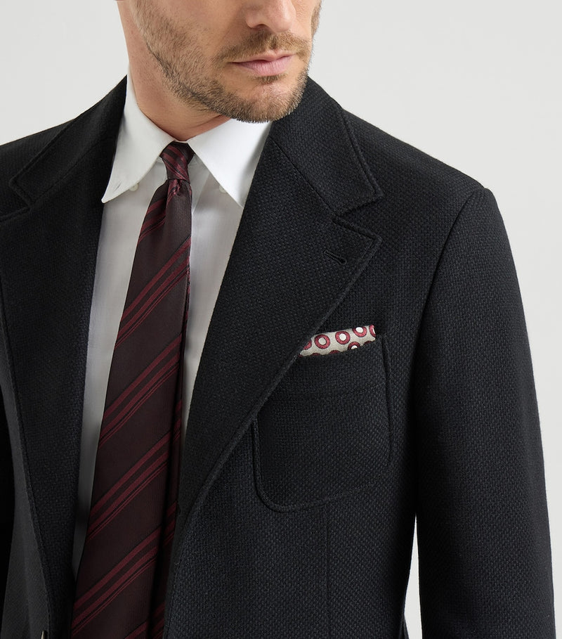 Brunello Cucinelli silk pocket square polka dot 35cm (British brand)