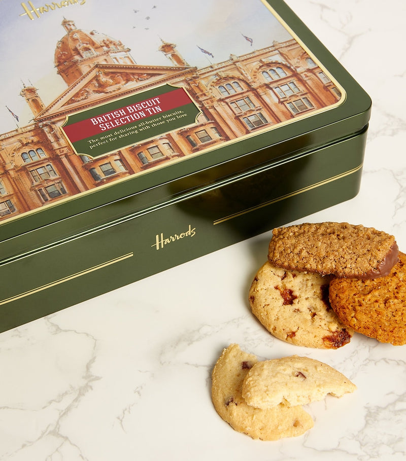 Harrods biscuit selection tin 550g, imported from the UK