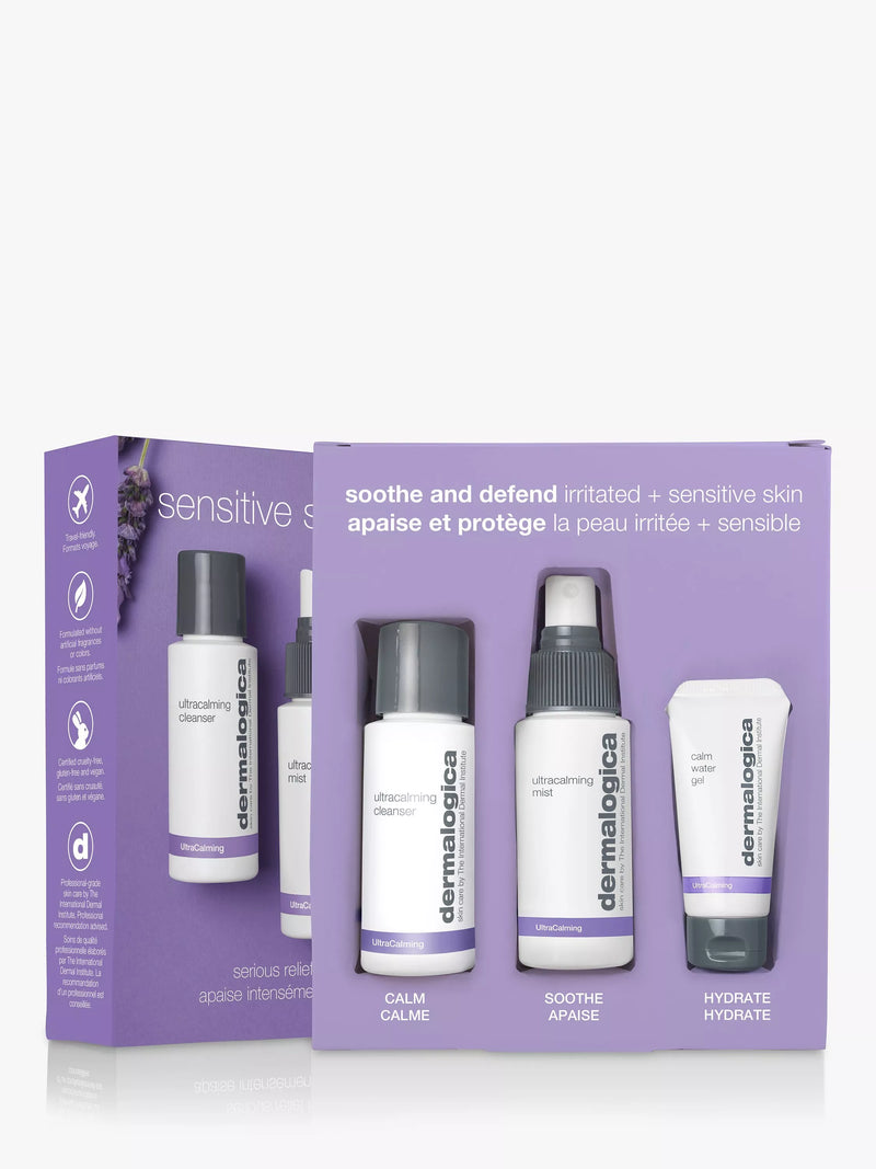 Dermalogica sensitive skin rescue skincare gift set - British product