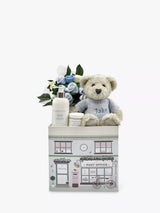 John Lewis Babyblooms Personalised Berkeley Bear Welcome Baby Hamper, Blue- Buy online at McGrocer