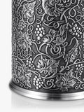 Pewter Bottle Chiller with Insulated Liner and Grape Motif