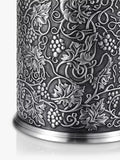 Pewter Bottle Chiller with Insulated Liner and Grape Motif