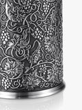 Pewter Bottle Chiller with Insulated Liner and Grape Motif