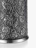 Pewter Bottle Chiller with Insulated Liner and Grape Motif