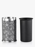 Pewter Bottle Chiller with Insulated Liner and Grape Motif