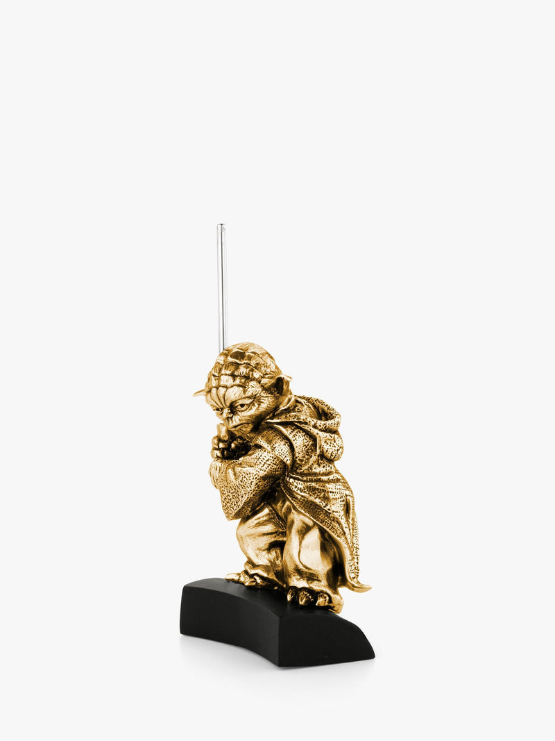 Royal Selangor Star Wars Yoda figurine gold gilded, UK version