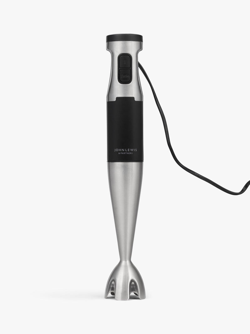 John Lewis hand blender black with accessories, imported from the UK