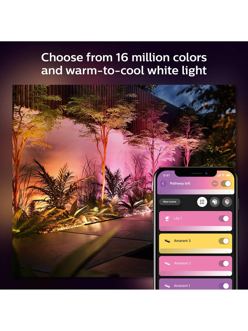 Philips Hue Amarant Linear LED outdoor spotlight (British brand)