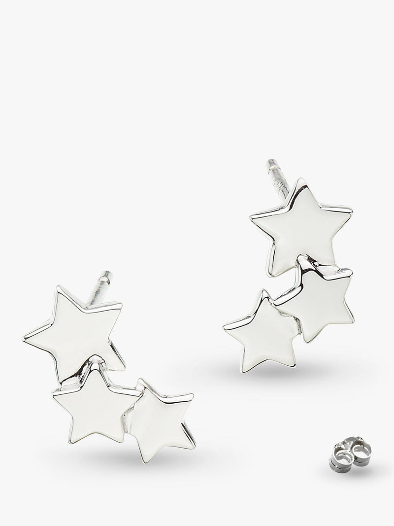 Kit Heath sterling silver star gazer galaxy stud earrings for pierced ears, UK version