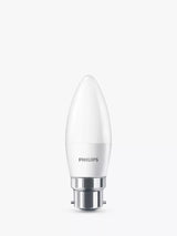 John Lewis Philips 2.8W B22 LED Non-Dimmable Candle Bulbs, White, Set of 2- Buy online at McGrocer