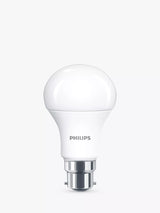 John Lewis Philips 13W B22 A60 LED Non-Dimmable Classic Frosted Light Bulbs, Warm White, Pack of 2- Buy online at McGrocer