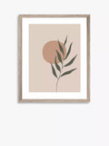 Brookpace Lascelles botanical leaf framed print 57x47cm, UK version