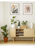 Brookpace Lascelles botanical framed print Scandi brown 57x47cm (British brand)