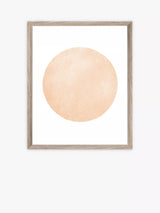 John Lewis Brookpace Lascelles Circle Scandi Framed Print, Brown, 57 x 47cm- Buy online at McGrocer