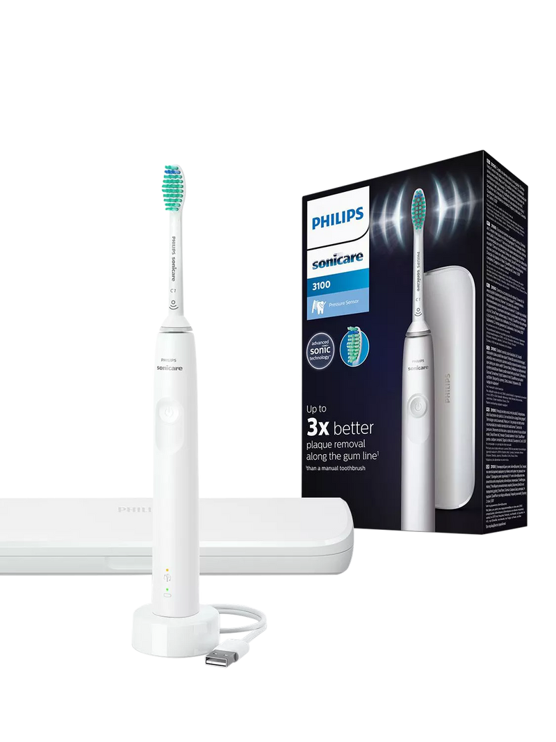 Philips Sonicare Series 3100 electric toothbrush white, imported from the UK