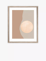 John Lewis Brookpace Lascelles Earth Tones Scandi Framed Print, Brown, 57 x 47cm- Buy online at McGrocer