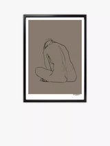 John Lewis Brookpace Lascelles Anna Bulow 'Flow 4' Limited Edition Framed Print, 75 x 55cm, Grey- Buy online at McGrocer