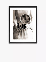 John Lewis Brookpace Lascelles 'Camera Girl' Framed Figurative Print, Grey, 75 x 55cm- Buy online at McGrocer